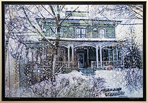 Image of the layered digital photograph, House on the Hill by Paul Bozzo.
